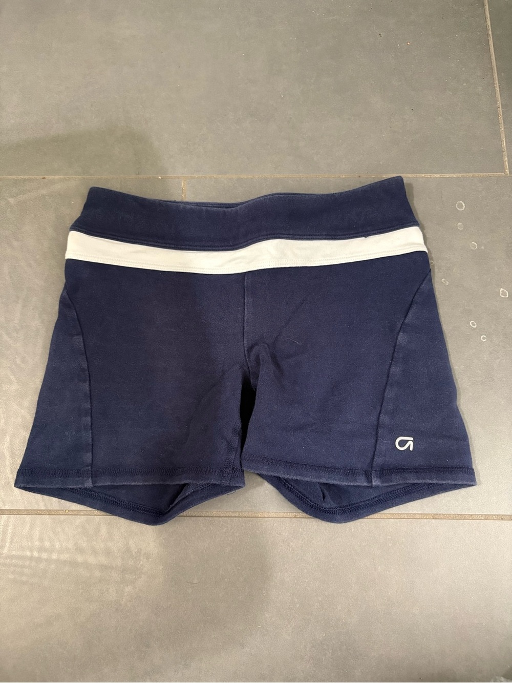 GAP Navy Bike Shorts with White Waistband